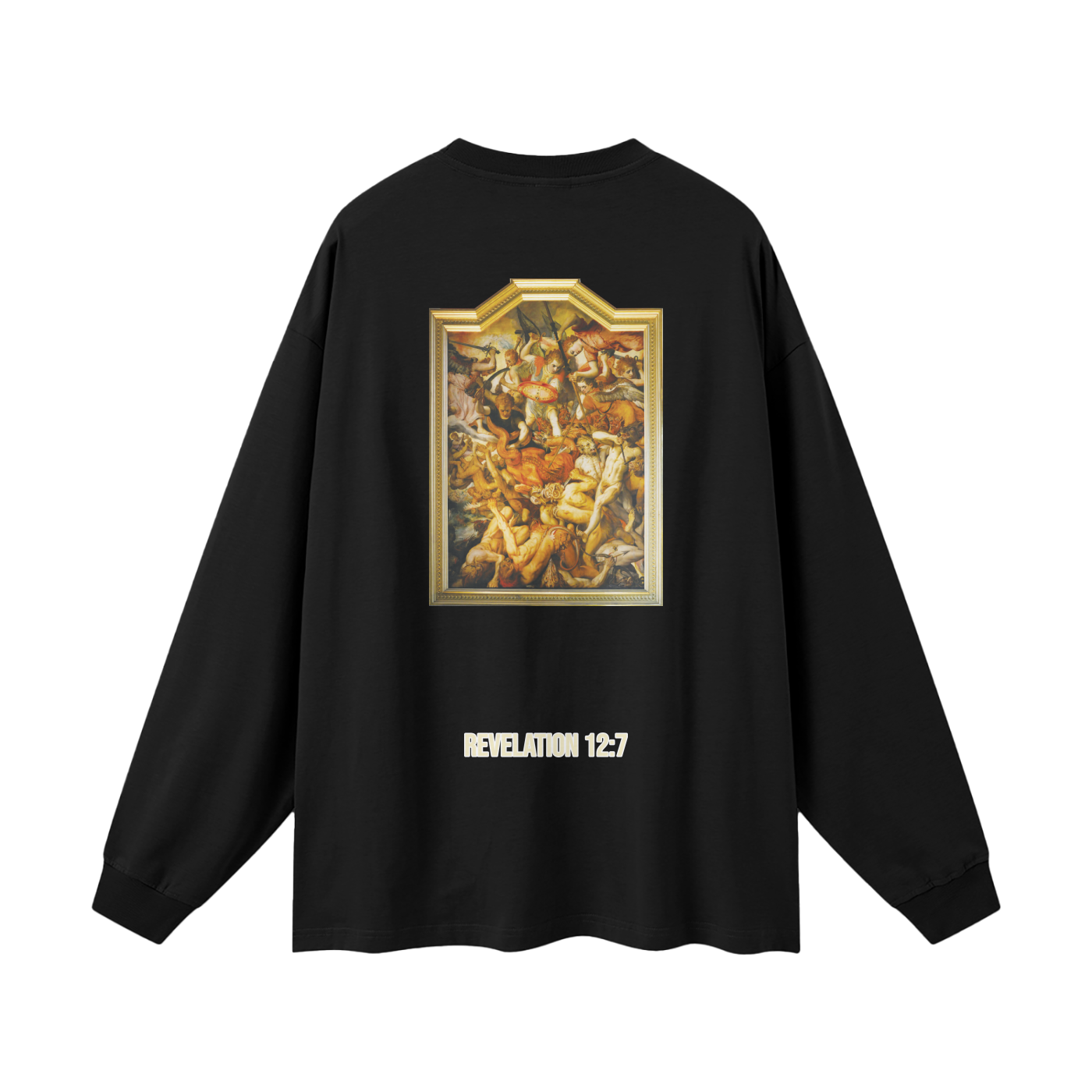 Camiseta de manga larga para la calle. Apocalipsis 12:7