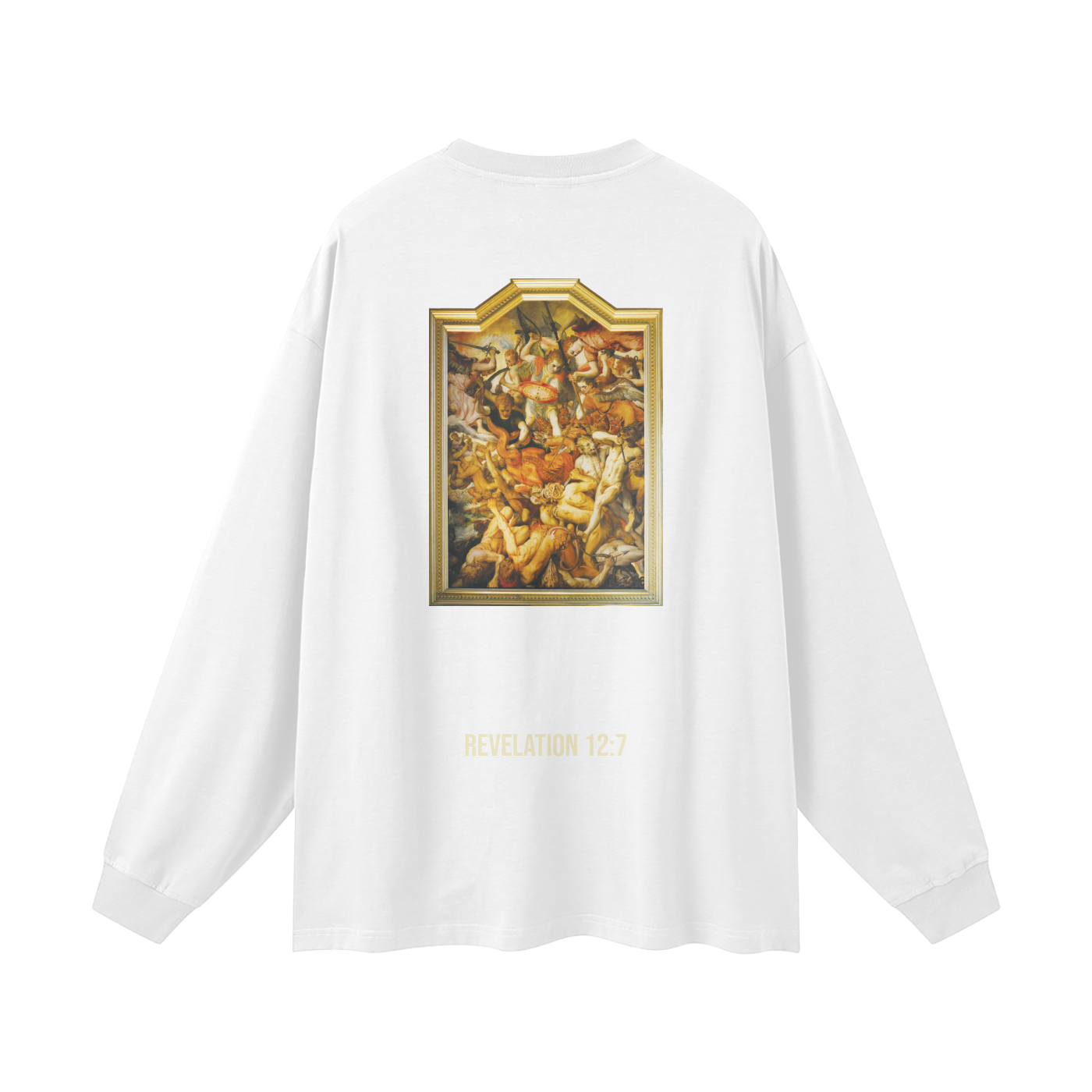 Camiseta de manga larga para la calle. Apocalipsis 12:7