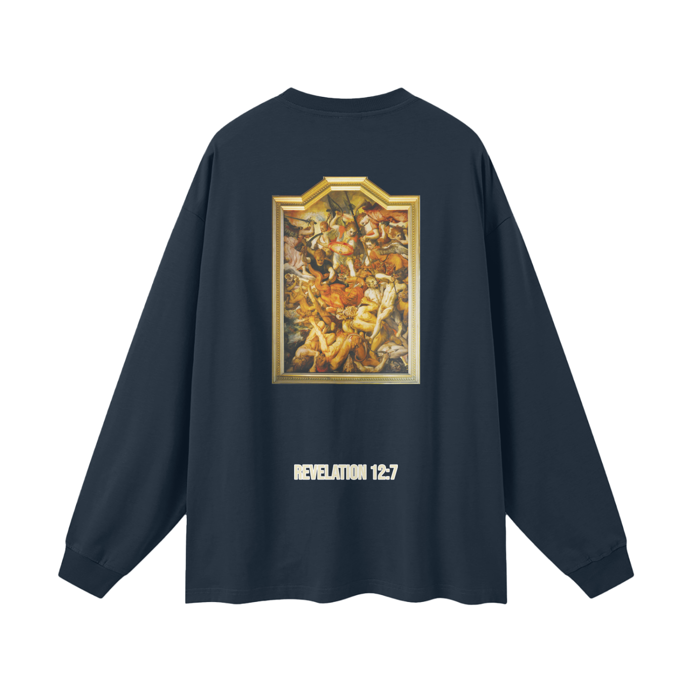 Camiseta de manga larga para la calle. Apocalipsis 12:7