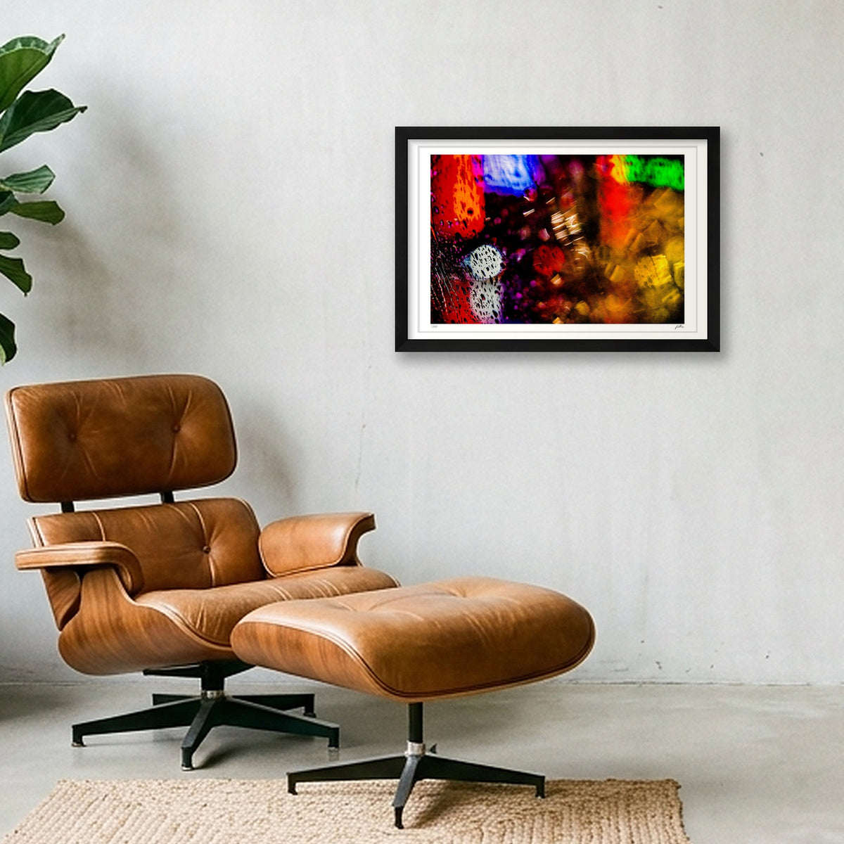 Pioggia — 45×30cm, 18×12" Black Frame