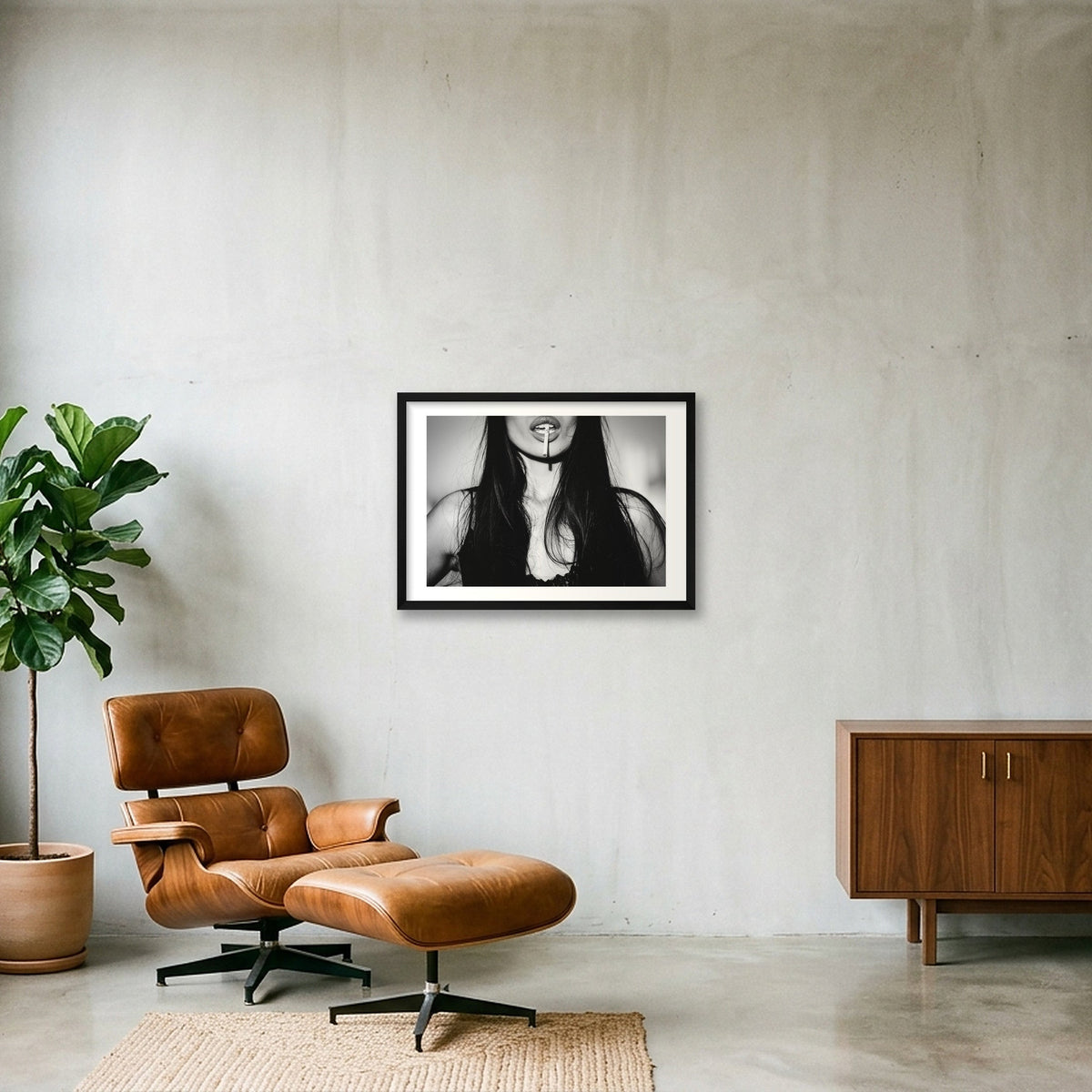 Cigarette — 59×42cm, 23×17" Black Frame