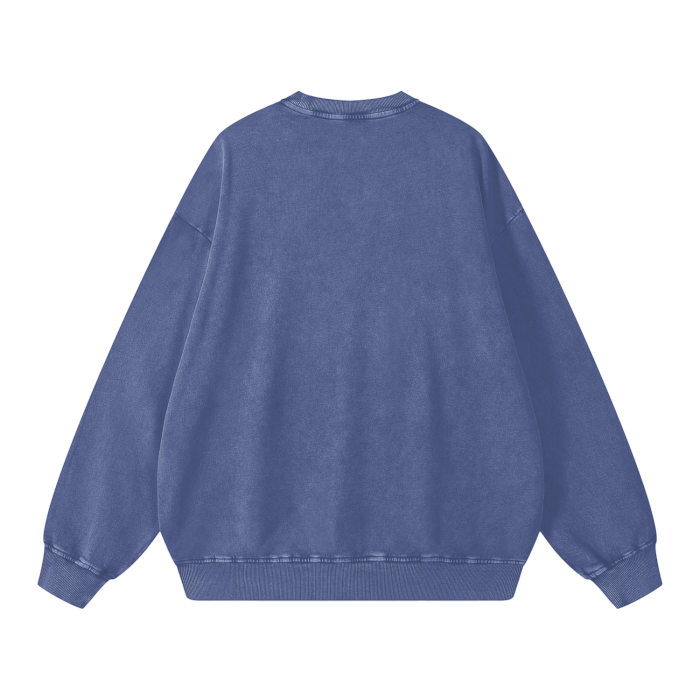 Acid Wash Oversize Sweatshirt - Salvation