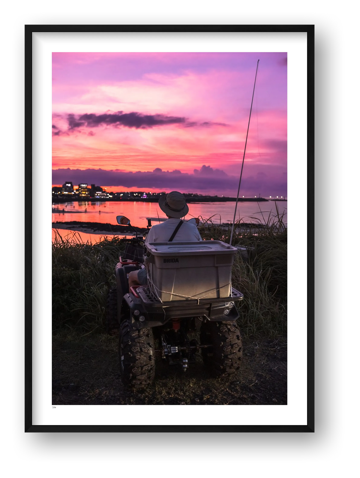 Twilight Crossing — framed