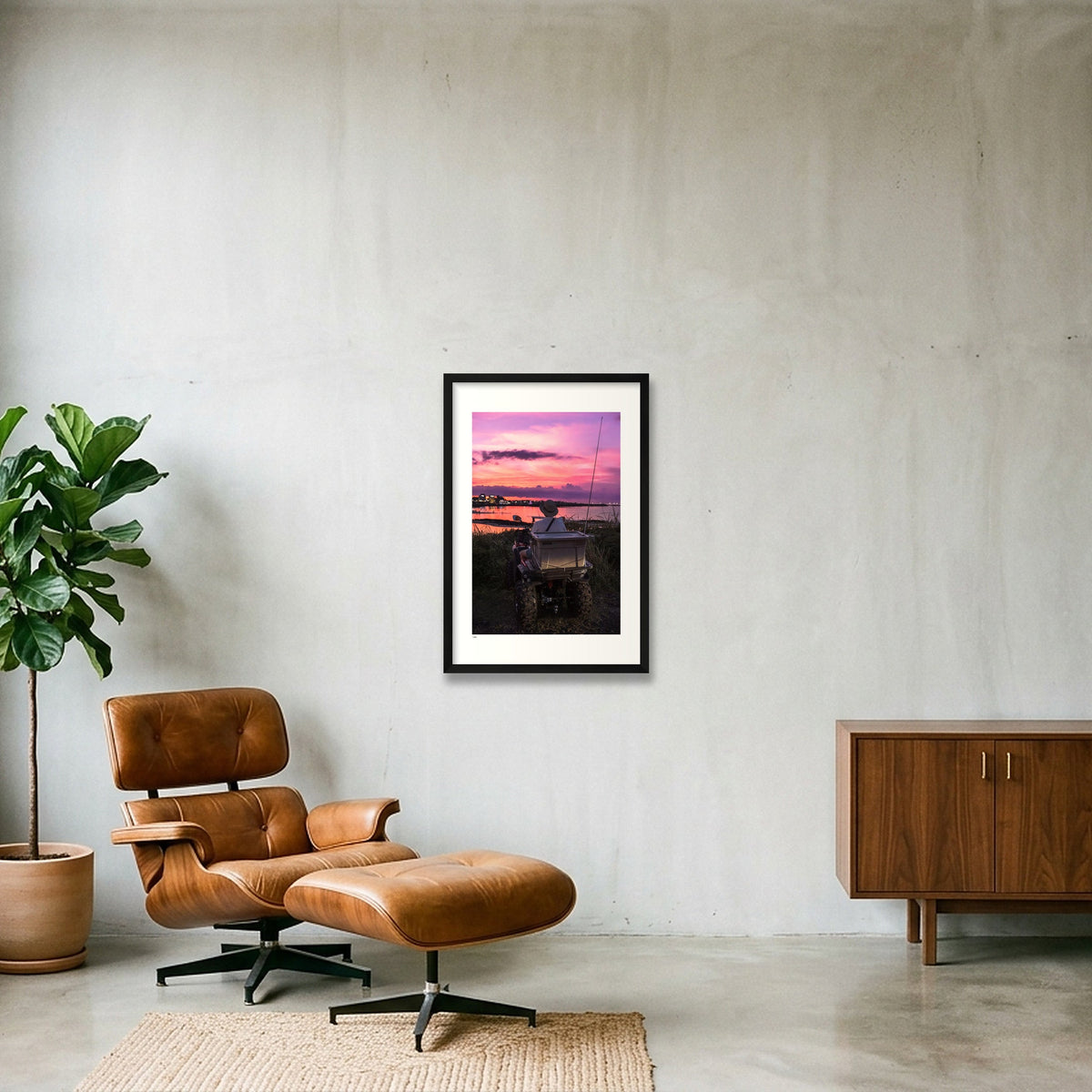 Twilight Crossing — 40×60cm, 16×24" Black Frame