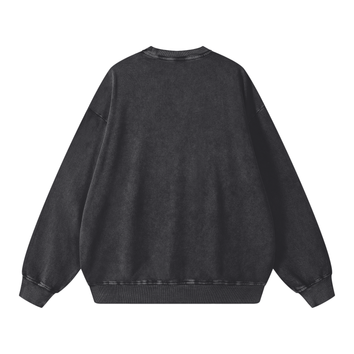 Acid Wash Oversize Sweatshirt. Gioconda