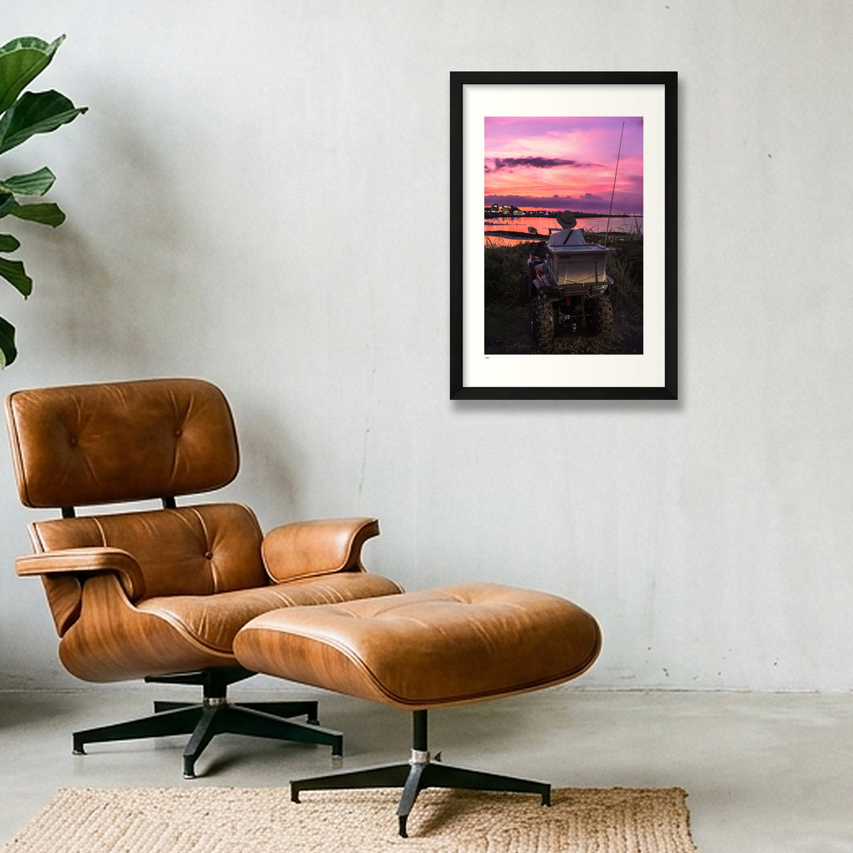 Twilight Crossing — 30×45cm, 12×18" Black Frame