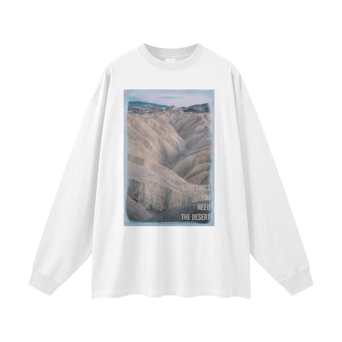 Long Sleeve Tee 305 GSM. Desert