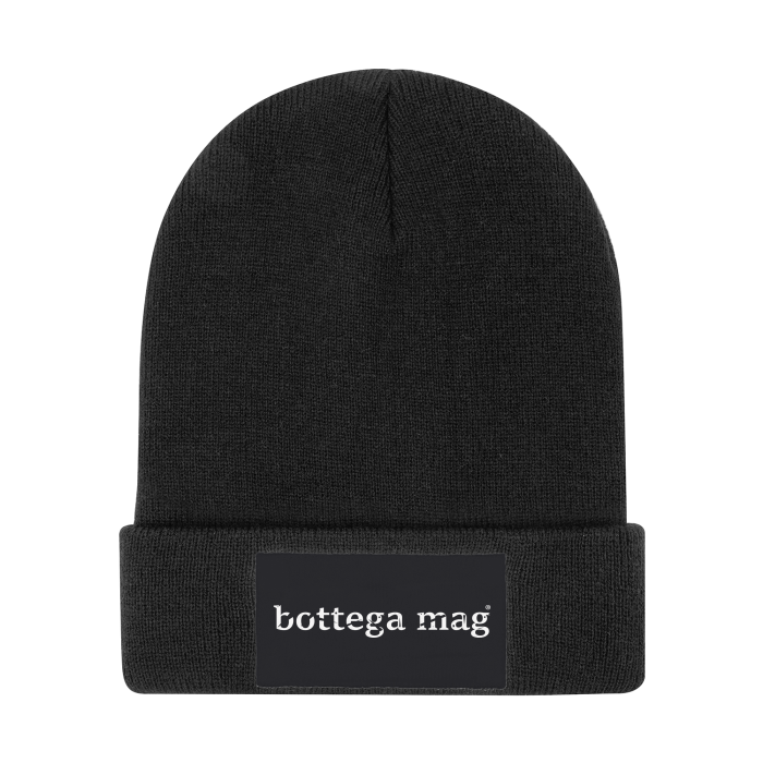 Streetwear Custom High-quality Knit Beanie. White Mag