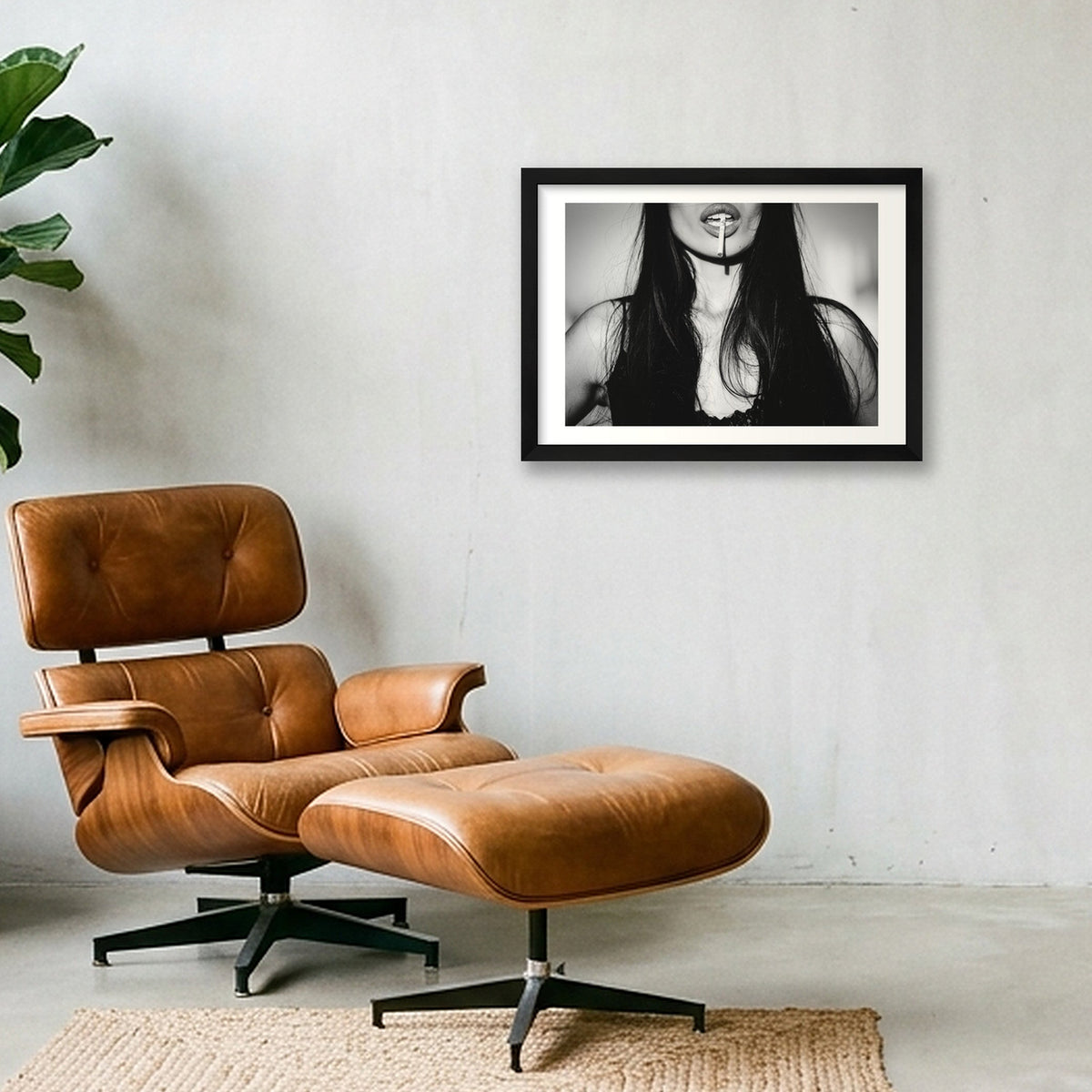 Cigarette — A3 (42×30cm, 17×12") Black Frame